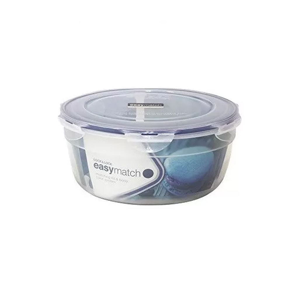 Hộp bảo quản thực phẩm hình tròn LocknLock Nestable 5L - Silicone Xanh da trời - HSM948EM, , large image number 1